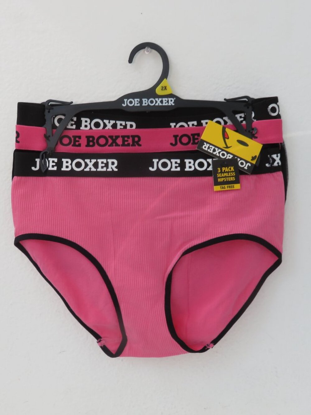 (#140) Joe Boxer 3 Pack  Woman’s Seamless Hipster Panties Underwear Size 2X